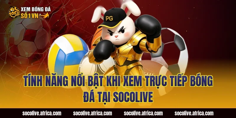 Tính năng nổi bật khi xem trực tiếp bóng đá tại Socolive